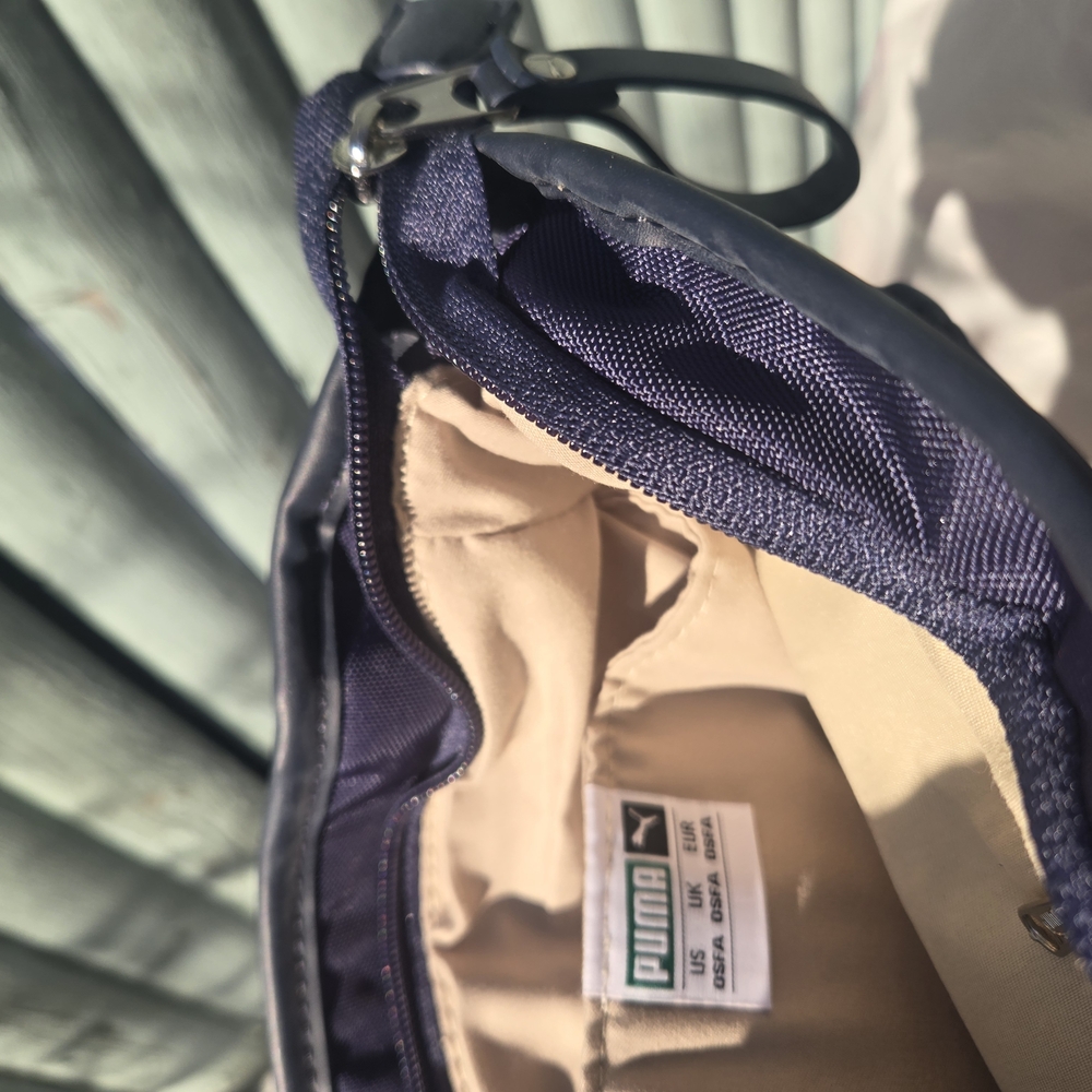 Puma Women's Navy and Beige Tote Bag - Picture 5 of 6